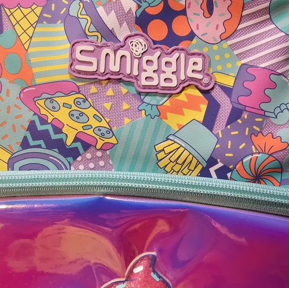 Smiggle Big Girls' Bag Backpack Lilac - Candy Donuts